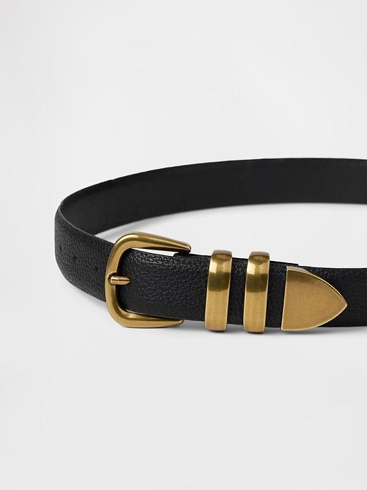 Vegan Leather Pebble Belt Product Image