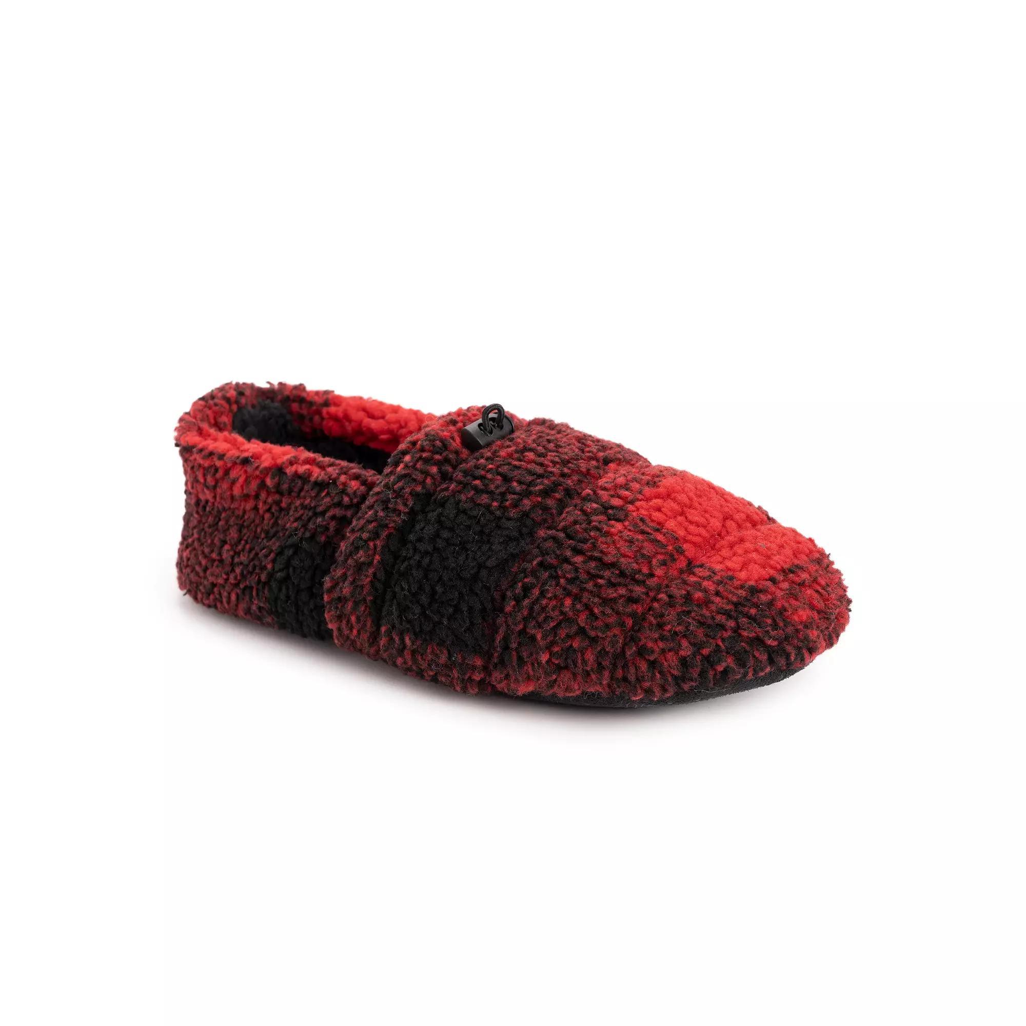 MUK LUKS Quilted Sherpa Mens Toggle Bootie Slippers Product Image