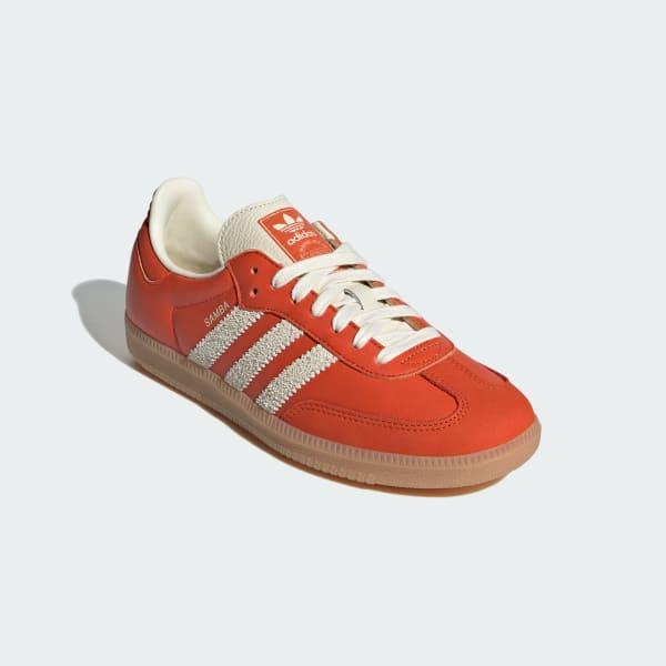 adidas Samba OG Shoes Collegiate Orange M 8.5 / W 9.5 Womens Product Image