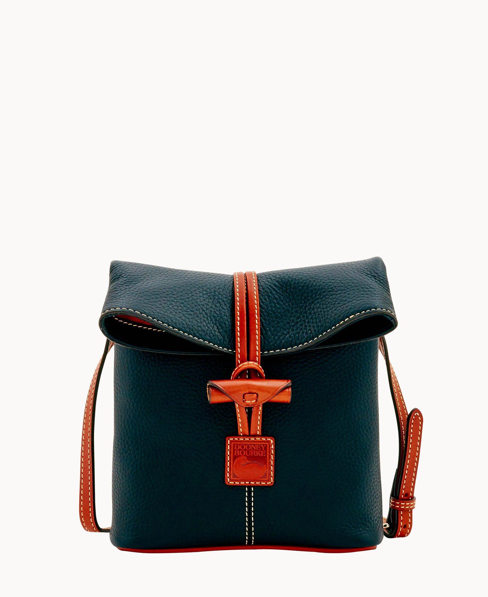 Dooney & Bourke Womens Pebble Grain Toggle Crossbody Leather Shoulder Bag in Black Product Image