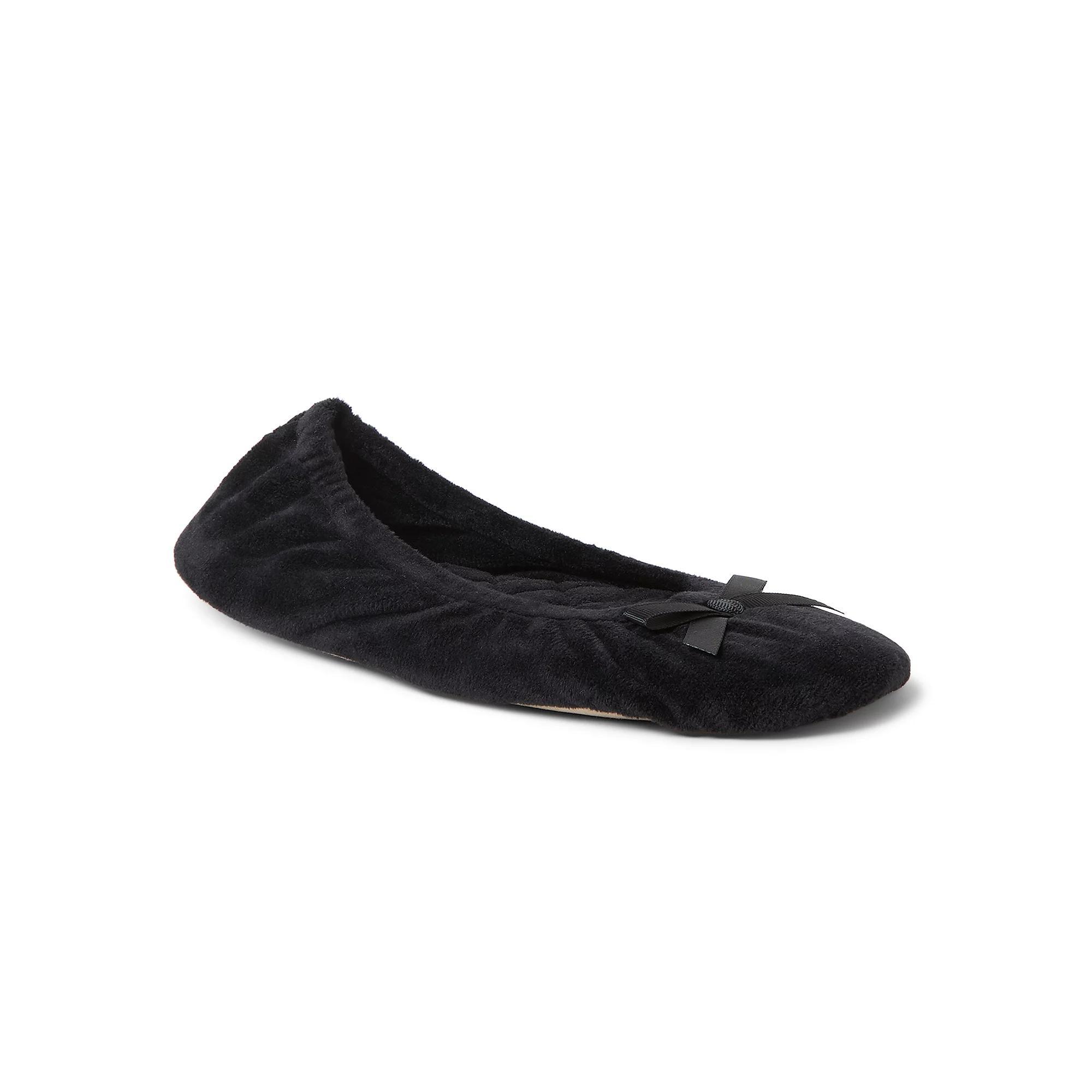 Dearfoams Layla Velour Womens Ballerina Slippers Product Image