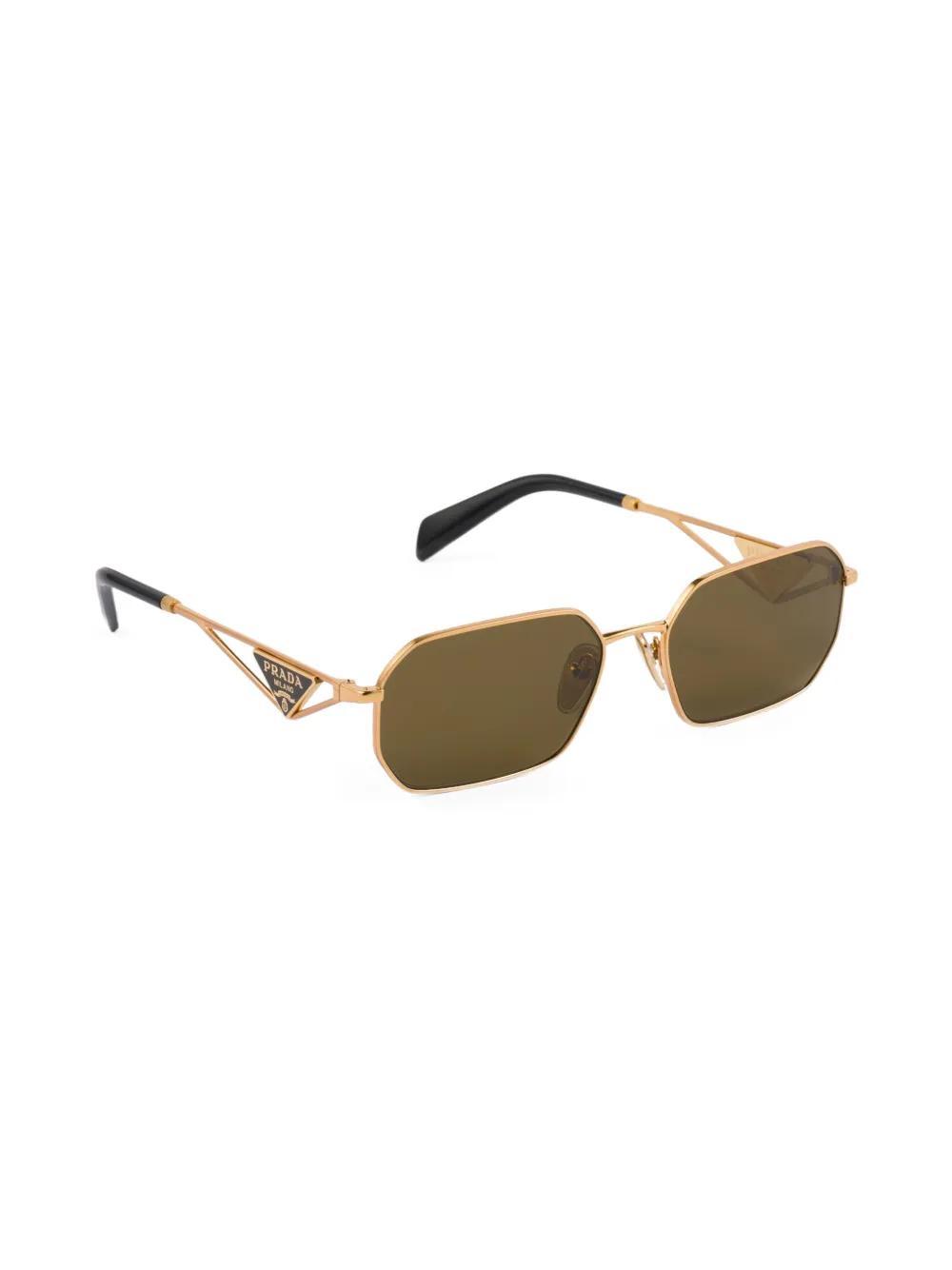 PRADA Sunglasses With Triangle Logo In 15n01t Product Image