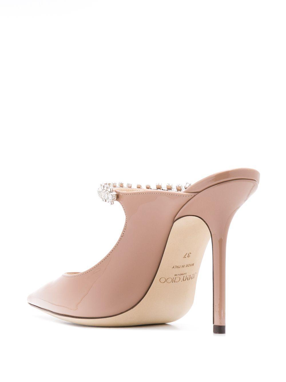 Bing 100mm crystal-embellished mules Product Image
