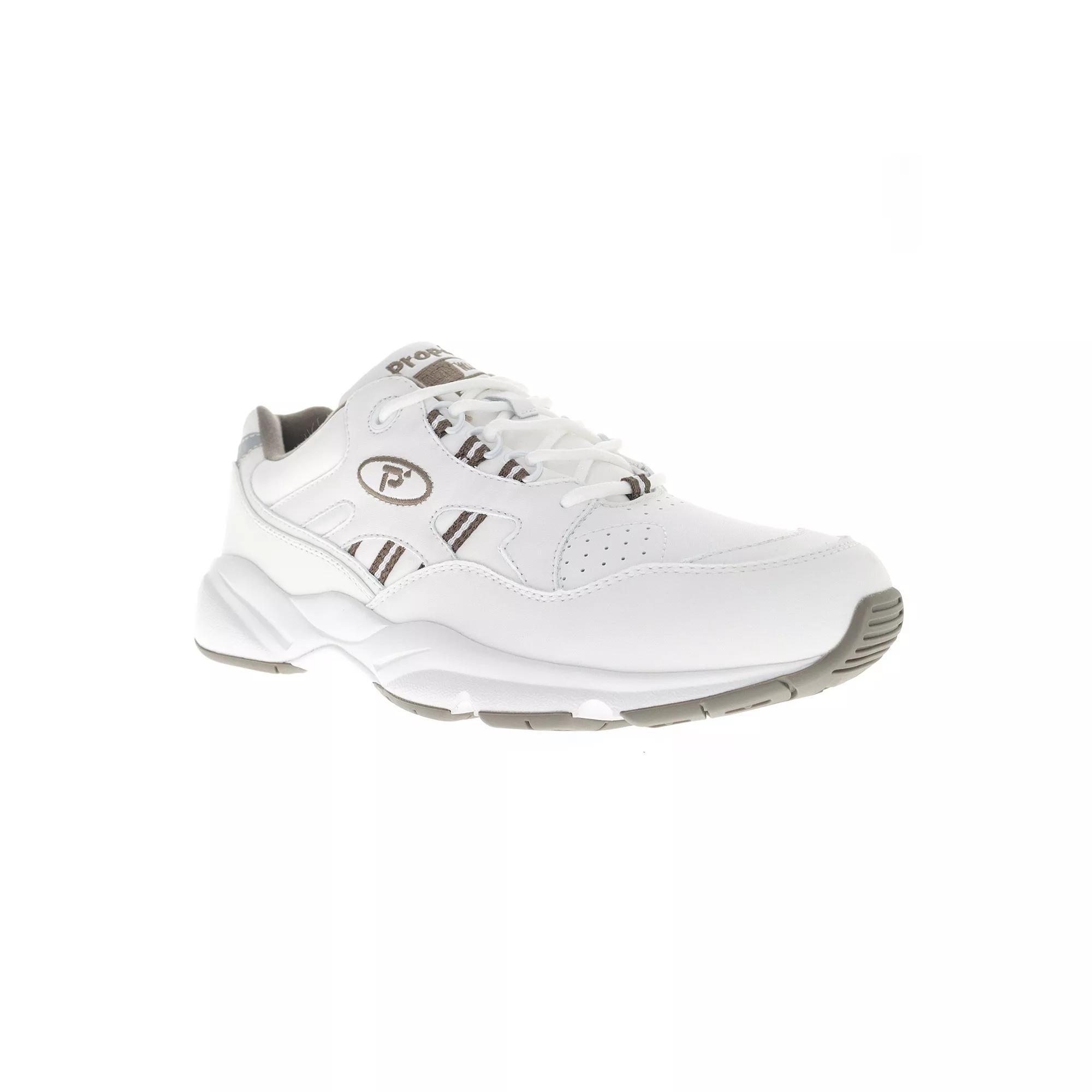Propet Stability Walker Men's Sneakers, Size: 12 XXW, White Brown Product Image