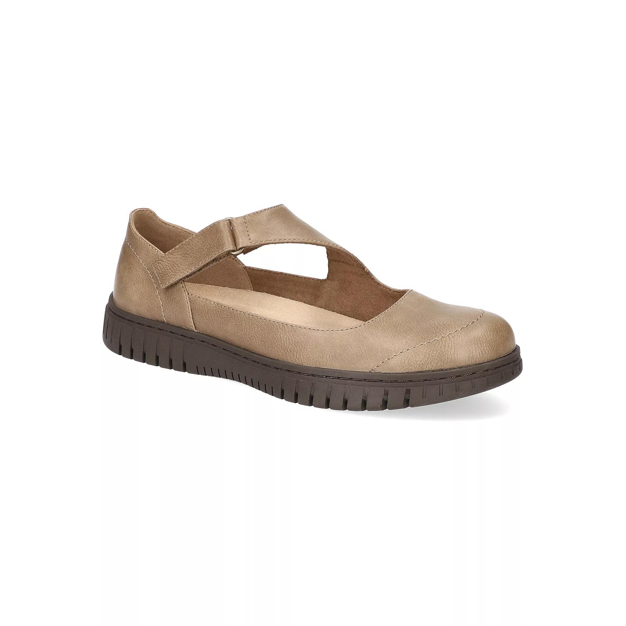 Easy Street Joyful Women's Mary Jane Flats, Size: 6.5 Wide, Brown Product Image