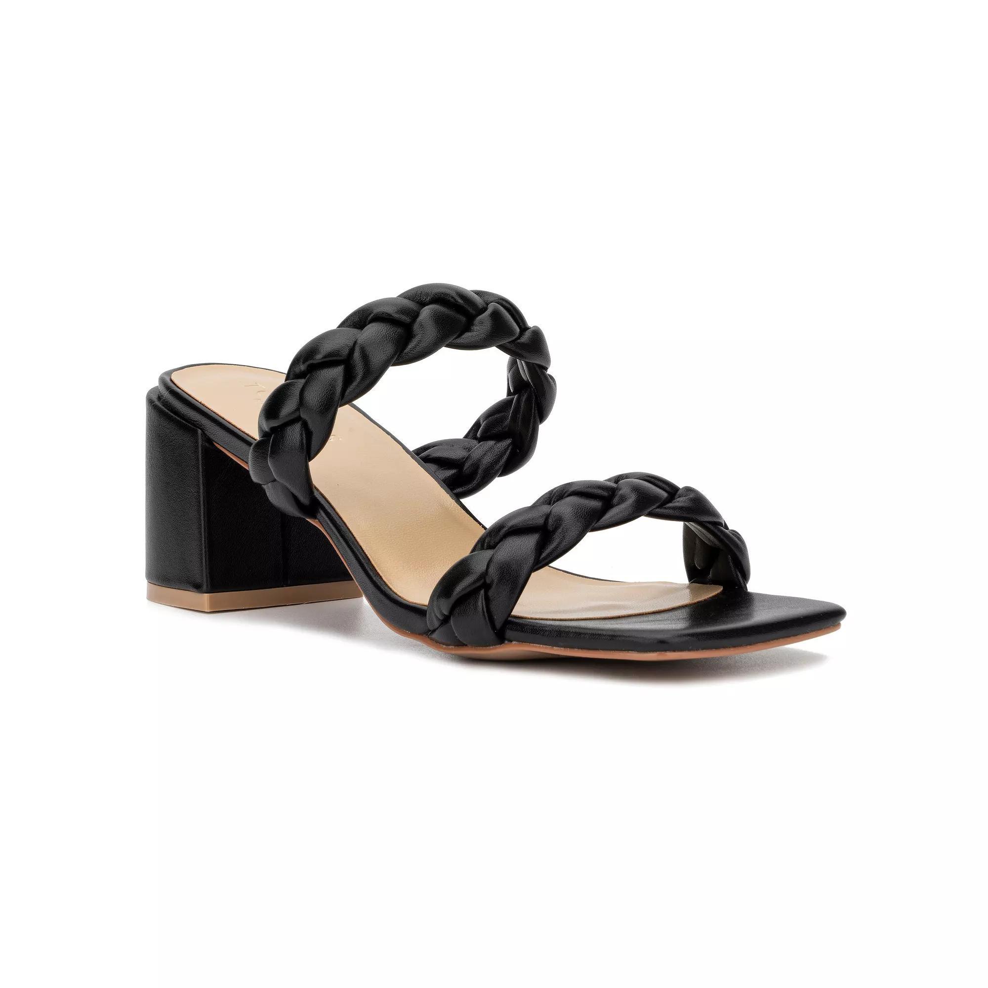 Torgeis Plumeria Women's Heeled Dress Sandals, Size: 7, Black Product Image