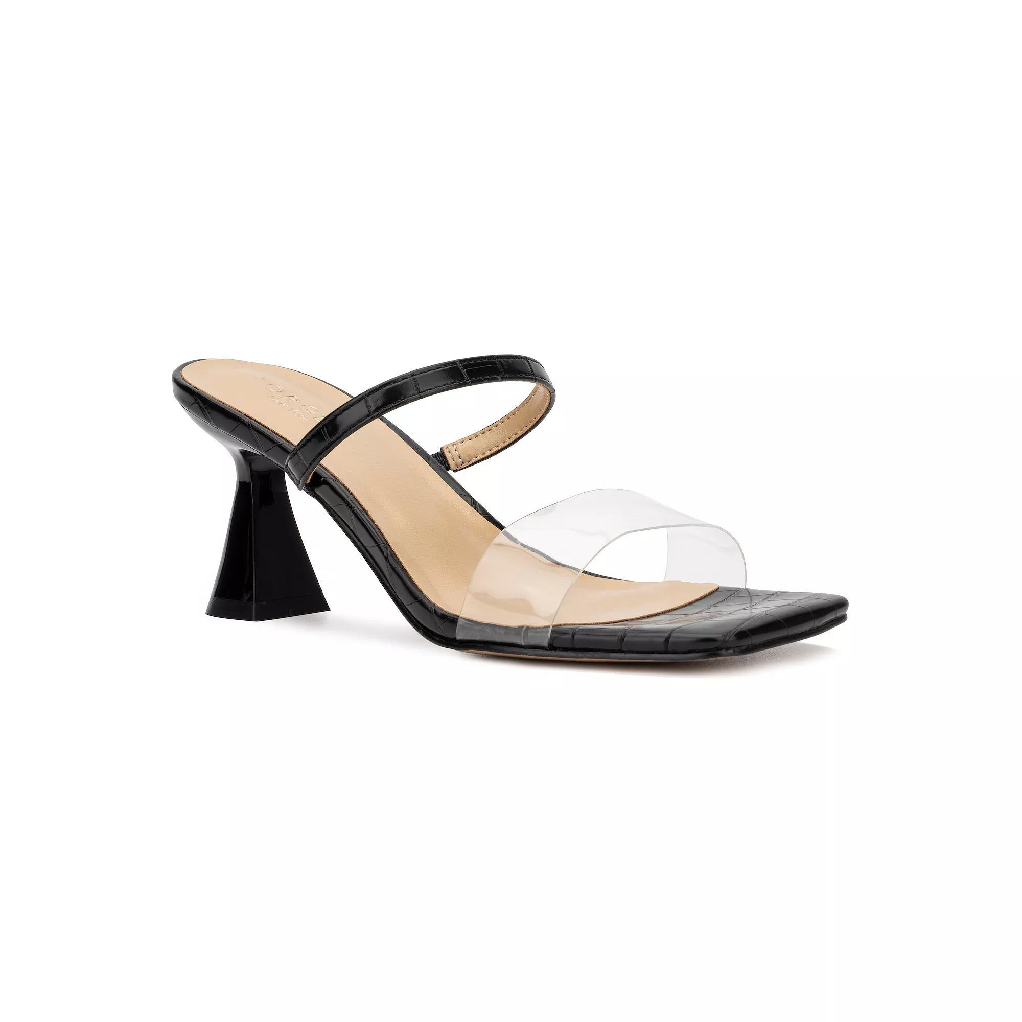 Torgeis Papilo Womens Heeled Dress Sandals Blue Product Image