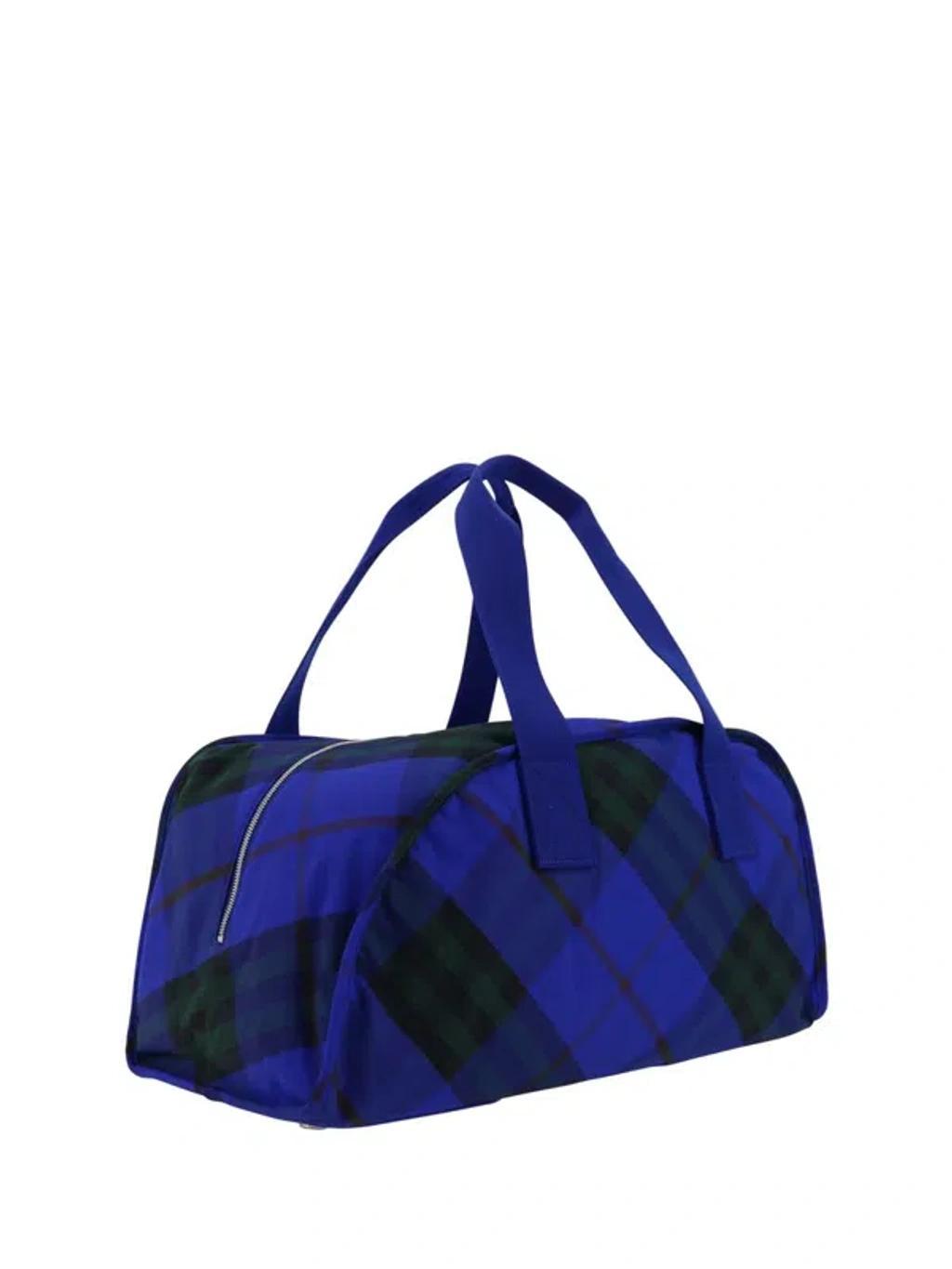 BURBERRY Holdall Travel Bag In Blue Product Image