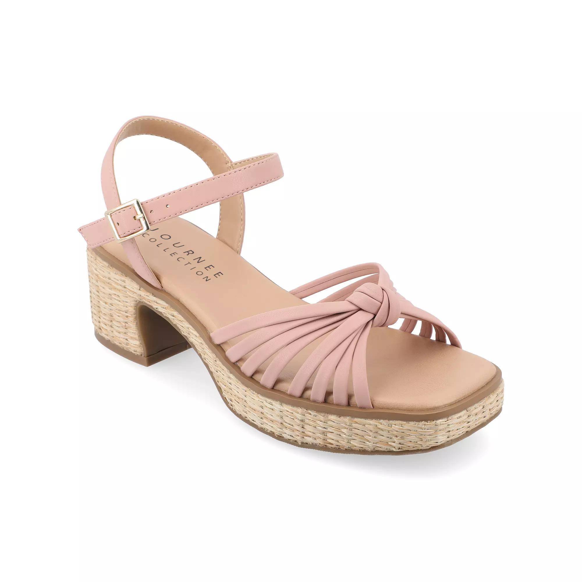 Journee Hally Women's Tru Comfort Foam™ Sandals, Size: 9, Pink Product Image
