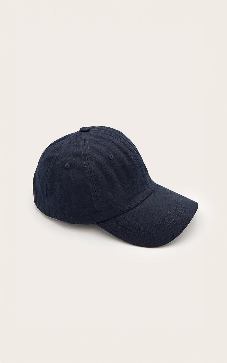 Navy Cotton Cap Product Image