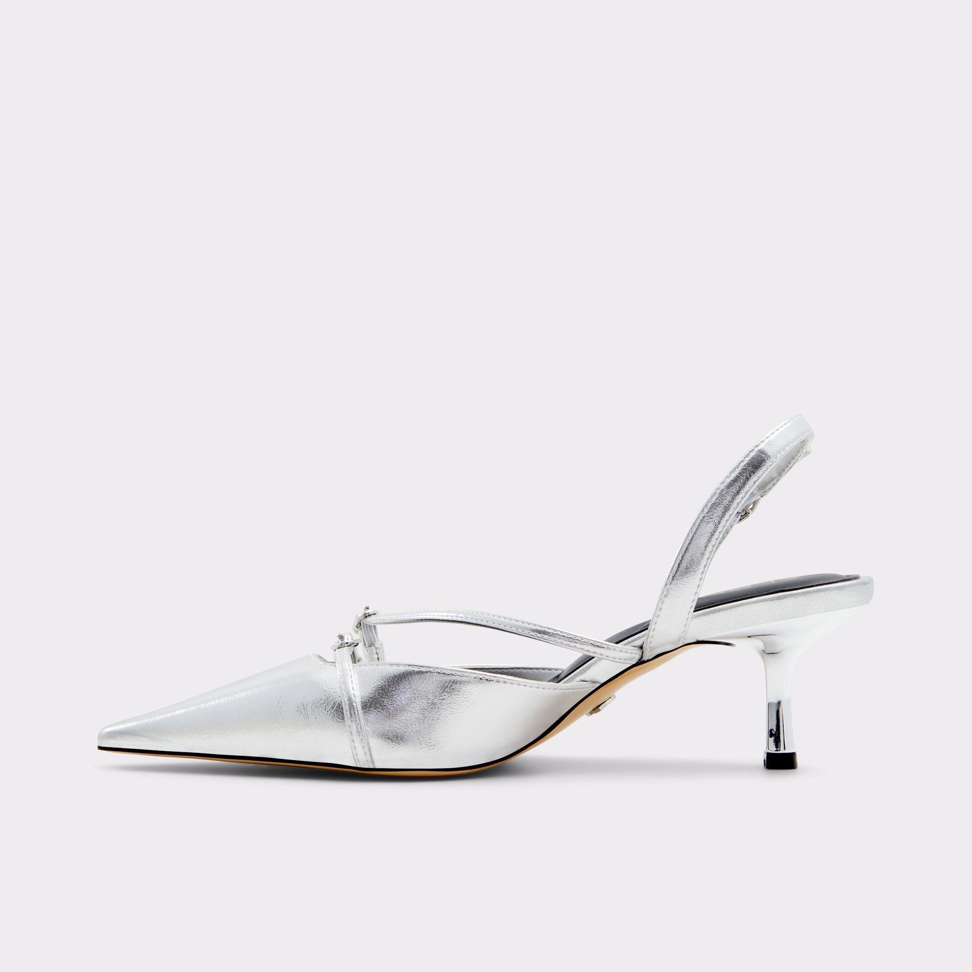 Marietta Silver Women's Slingbacks | ALDO US Product Image