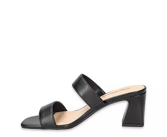 Easy Street Clovelle Women's Square Toe Block Heel Sandals, Size: 7, Silver Product Image