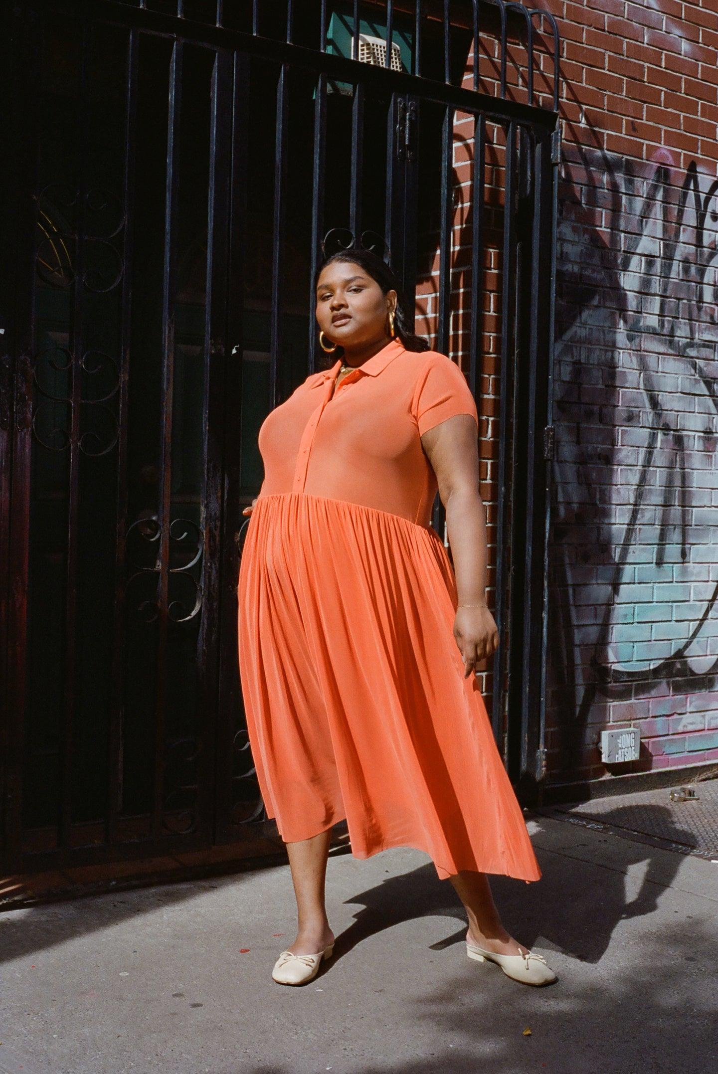 Sid Dress - International Orange Product Image