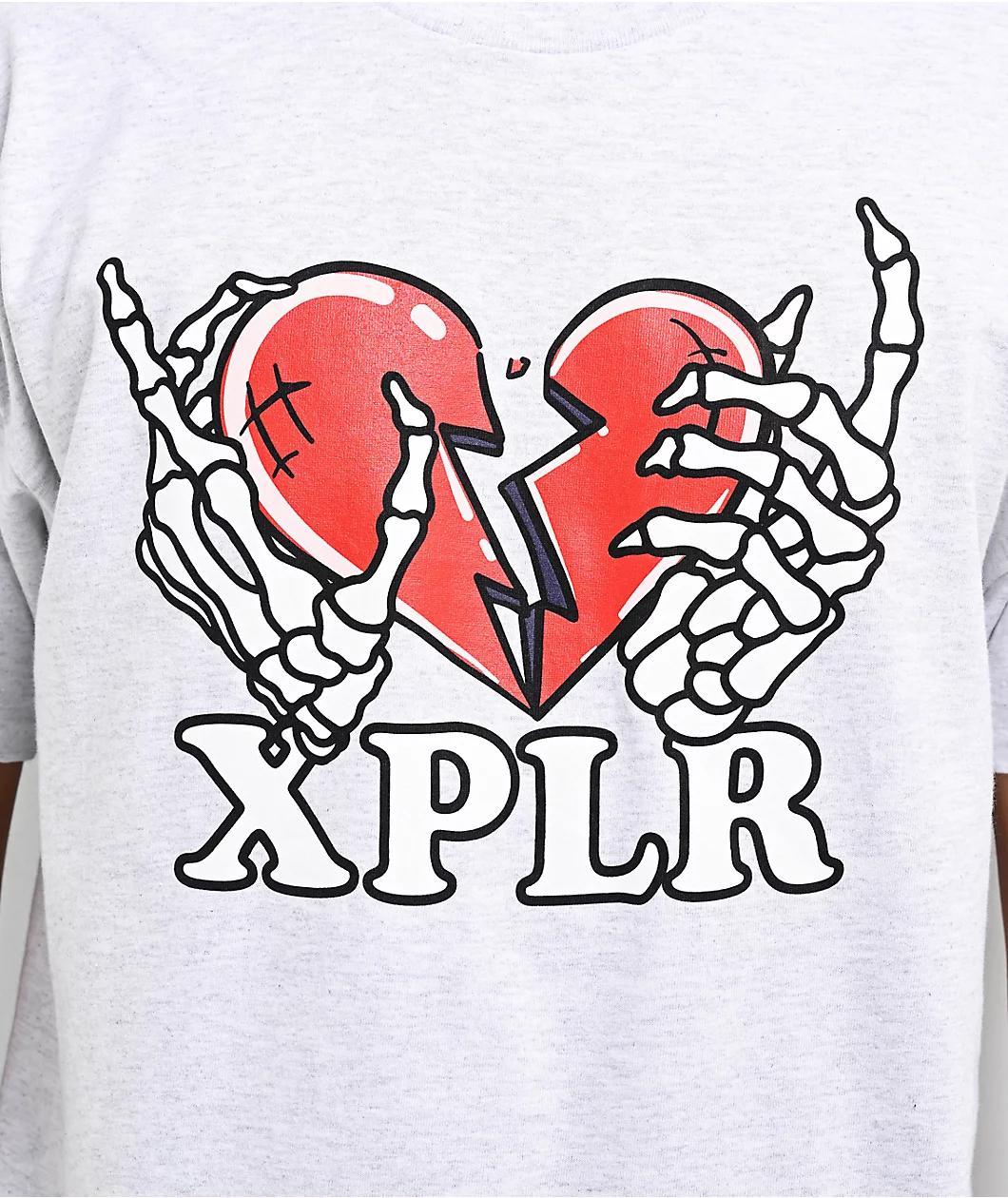 XPLR Heartbreaker Ash T-Shirt Product Image
