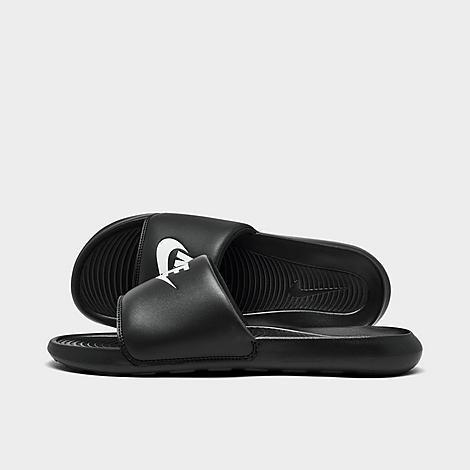 Nike Mens Victori One Slide Sandals in Black/White Product Image