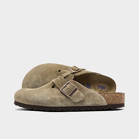 Birkenstock Mens Boston Suede Slide-On Soft Footbed Clogs Product Image