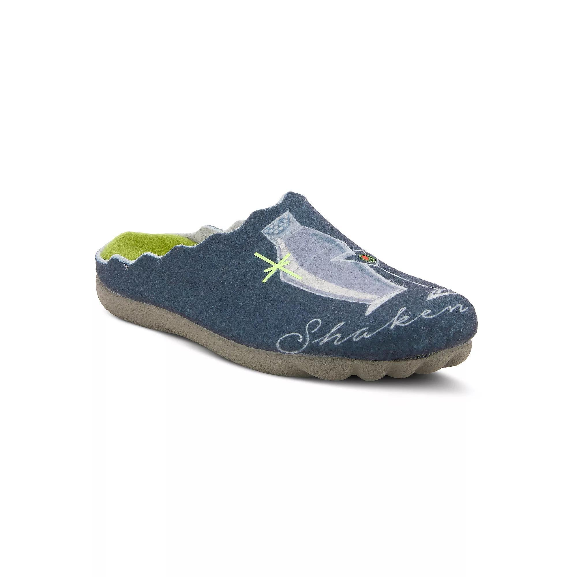 Flexus by Spring Step Women's Cocktail Slippers, Size: 35, Blue Product Image