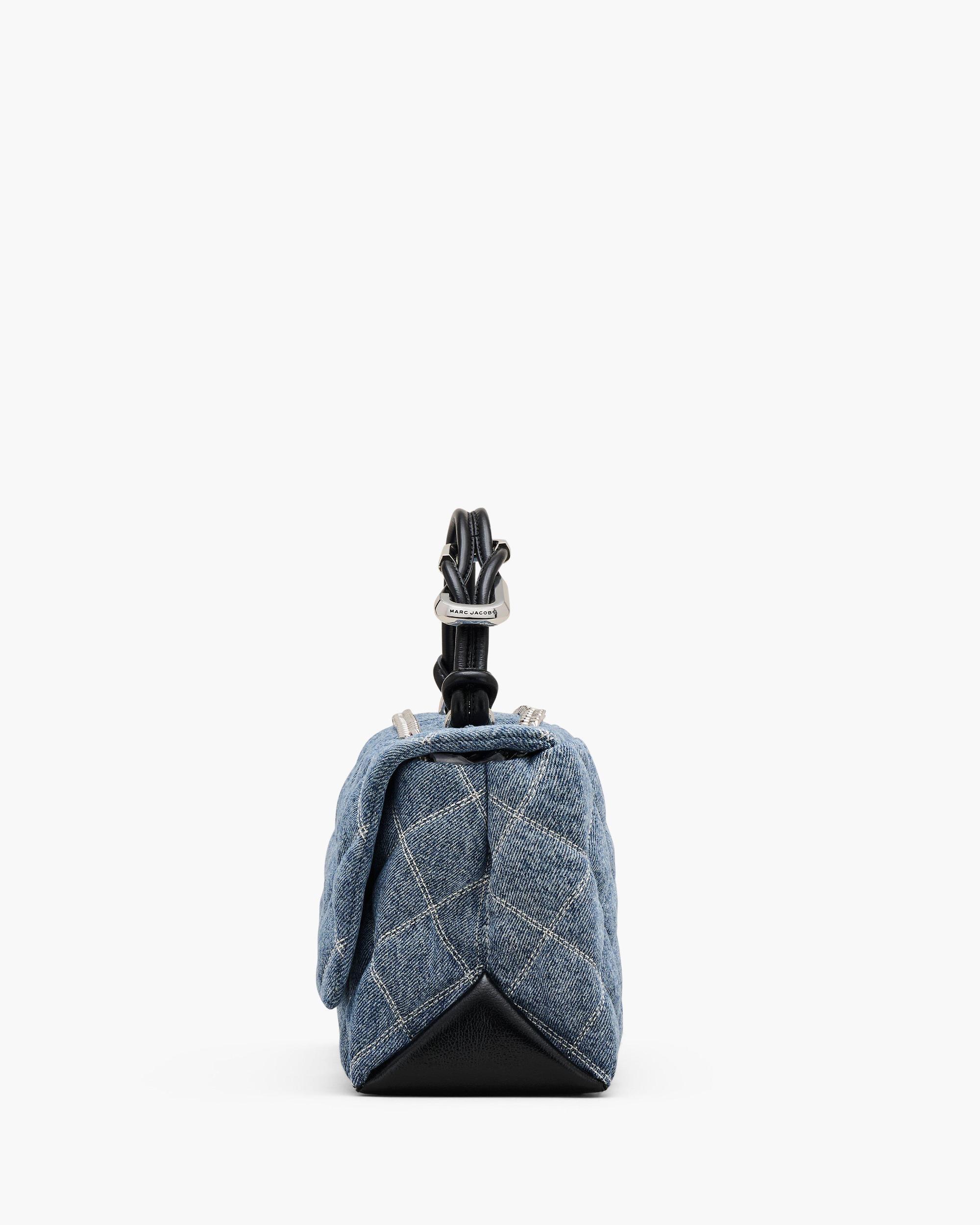 The Quilted Denim Dual Convertible Shoulder Bag Product Image