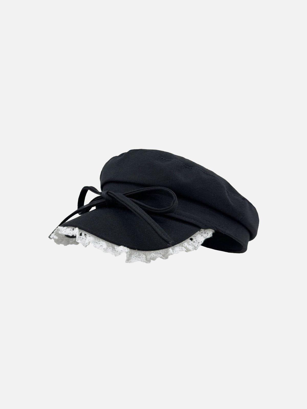 Lace Patchwork Beret Product Image