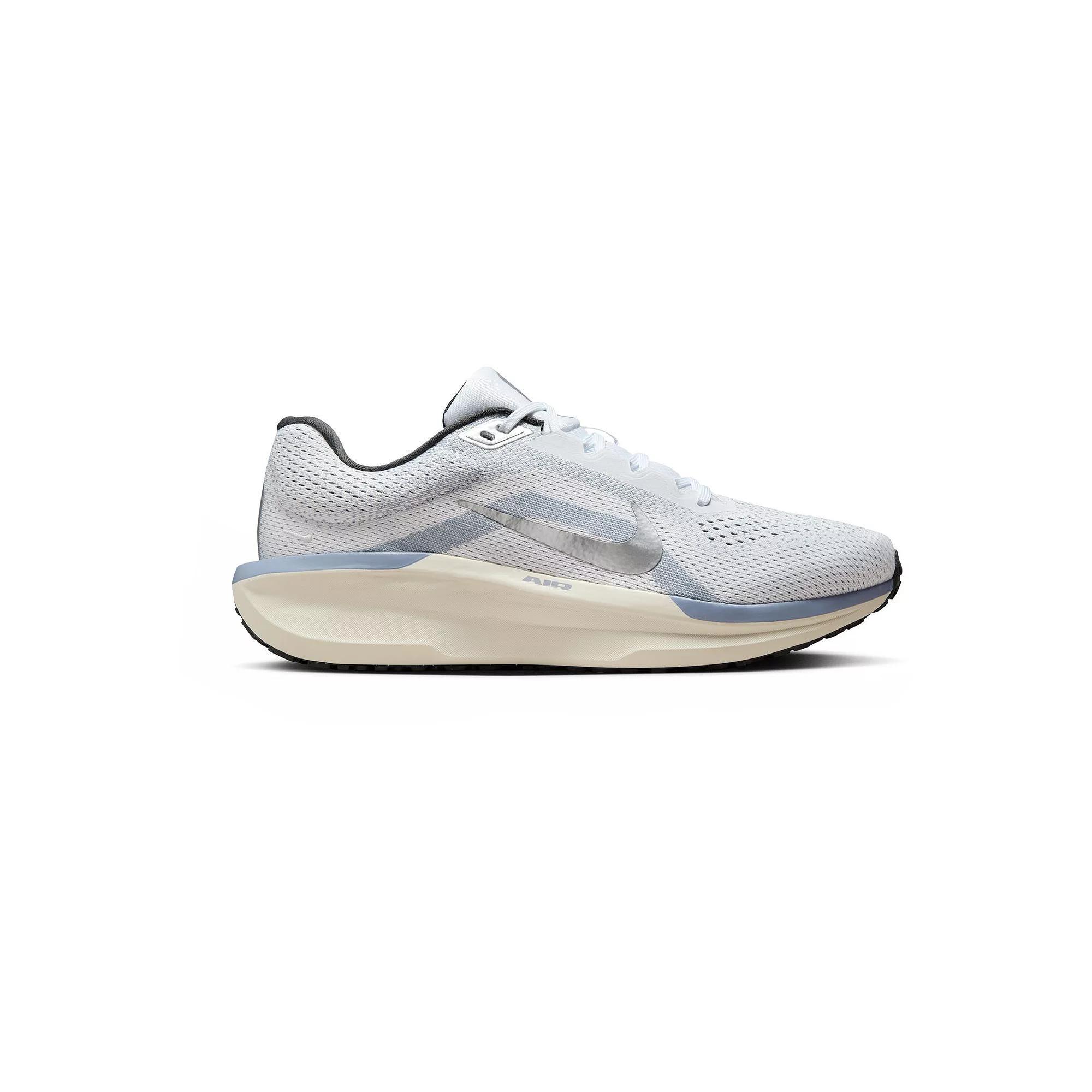Nike Winflo 11 Men's Road Running Shoes, Size: 10, White Grey Silver Product Image