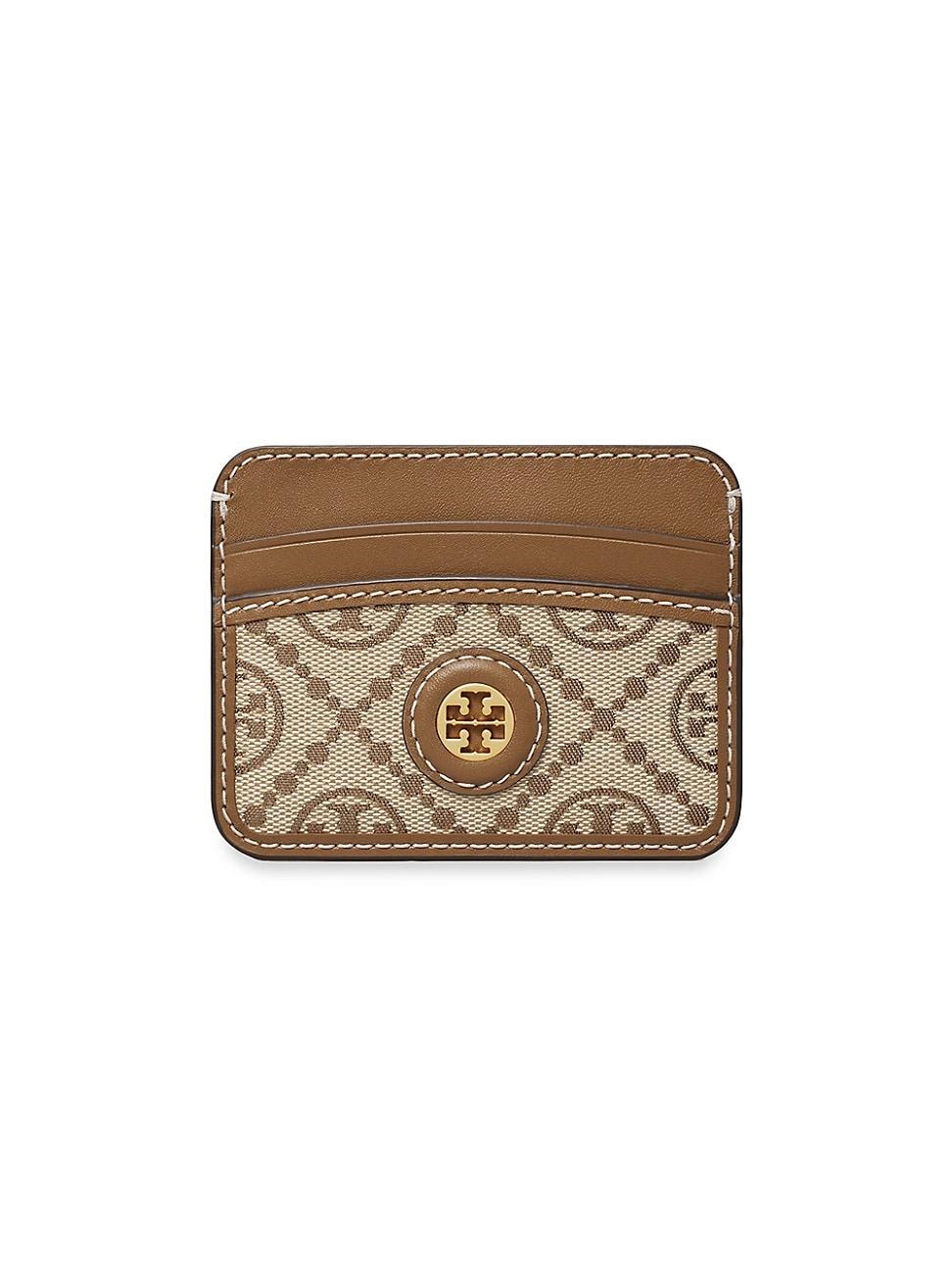 Womens T Monogram Jacquard Card Case Product Image