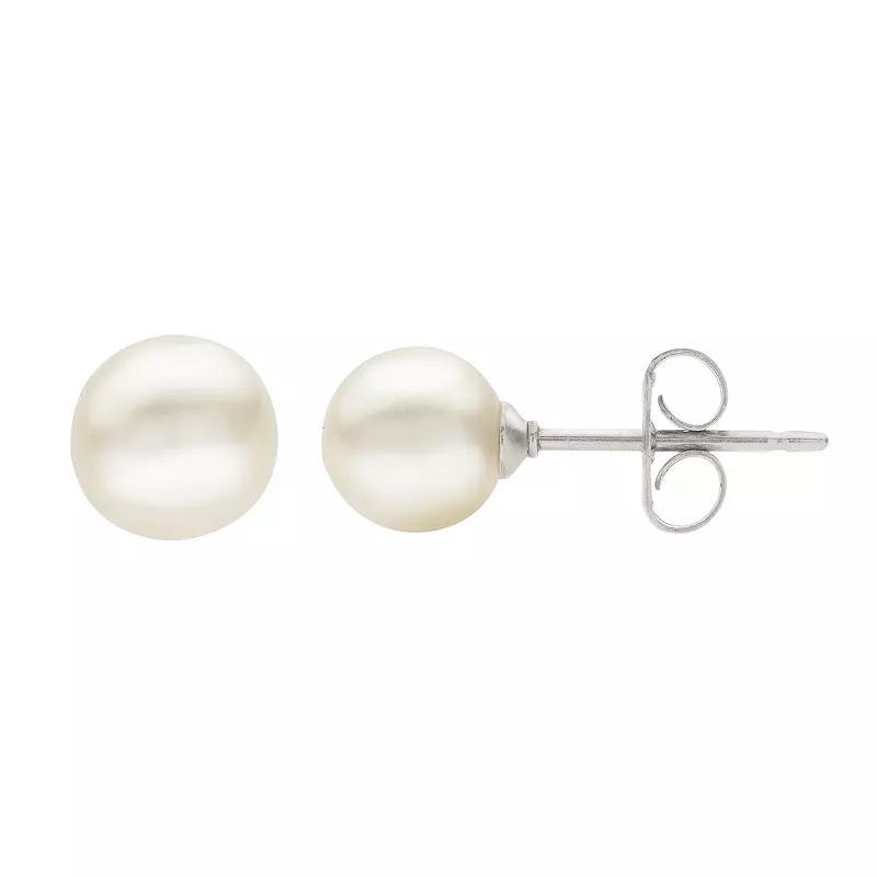 PearLustre by Imperial Freshwater Cultured Pearl Stud Earrings - 7 mm, Womens, Sterling Product Image