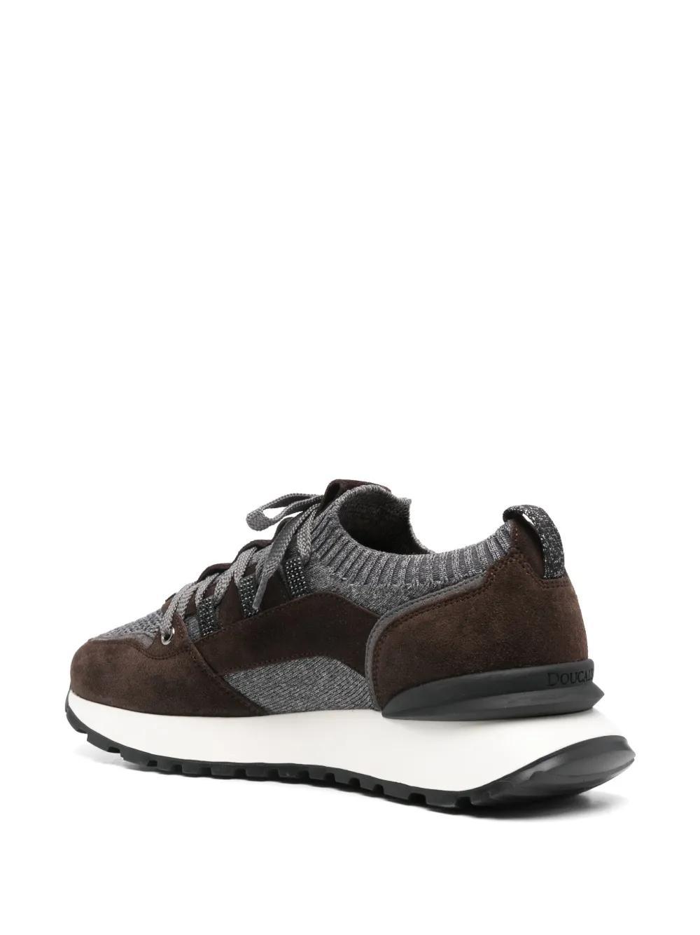 leather-trim sneakers Product Image