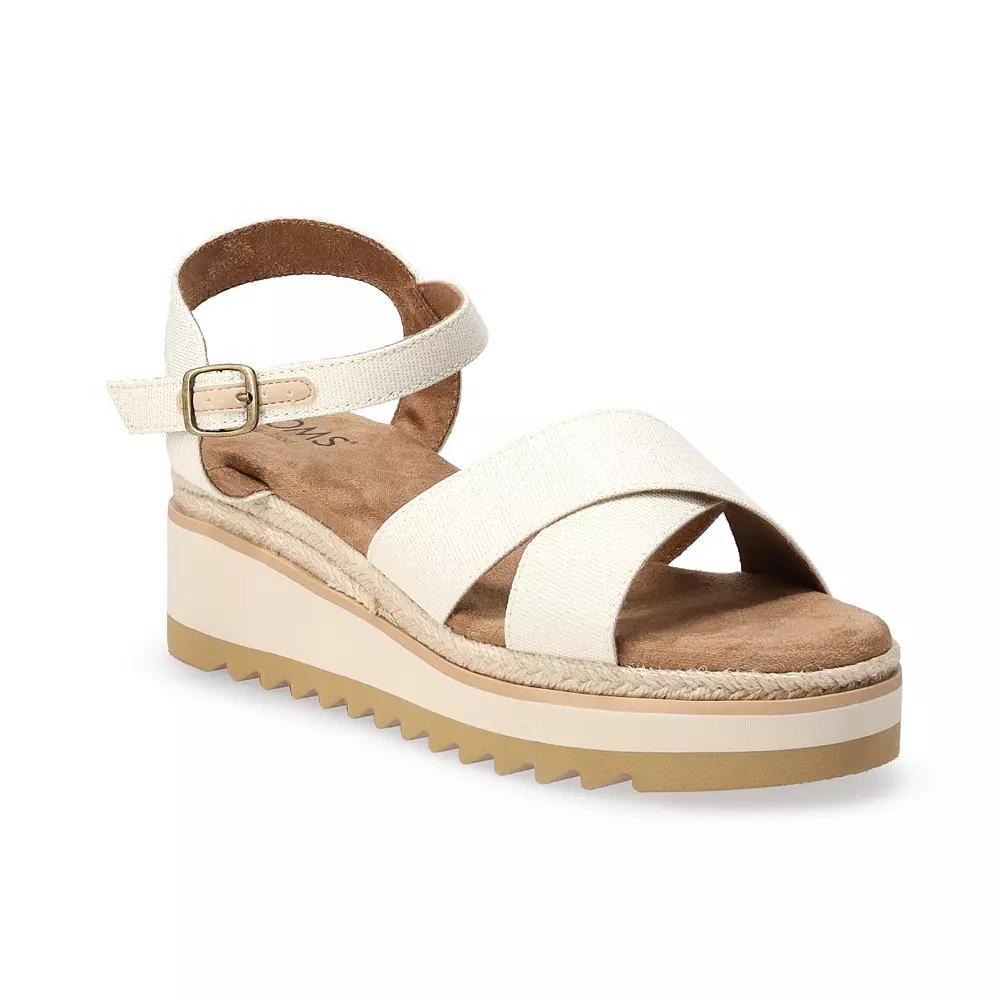 TOMS Noelani Platform Wedge Women's Sandals, Size: 9.5, Gold Product Image