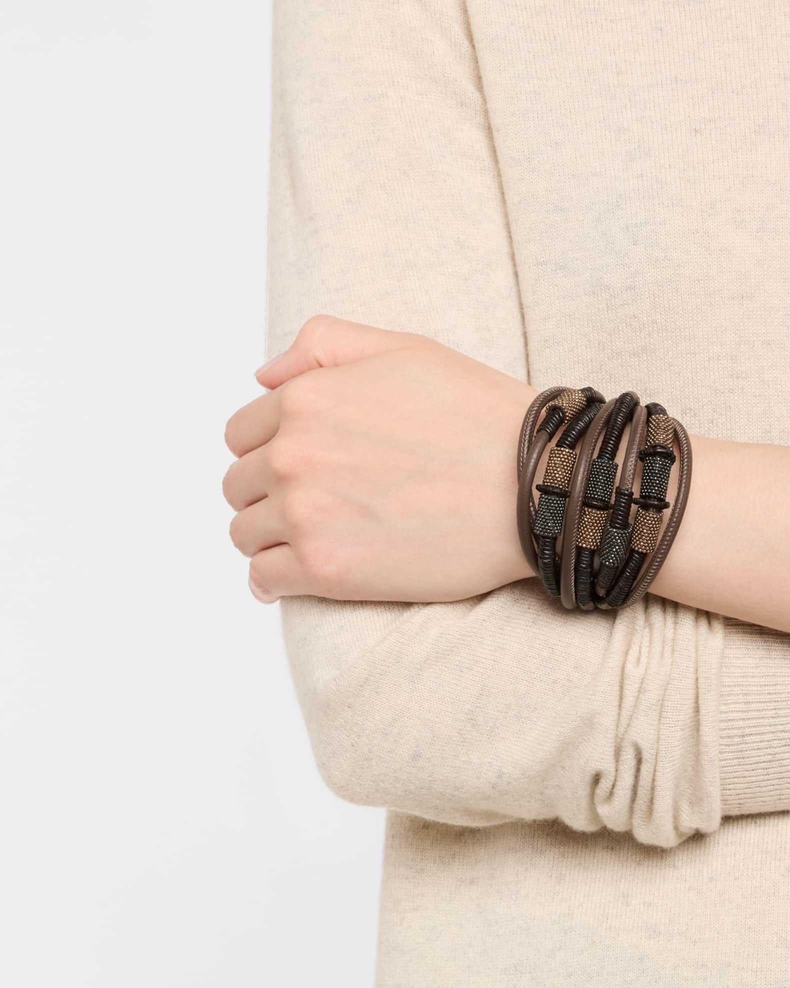 8-Strand Monili Leather Bracelet Product Image