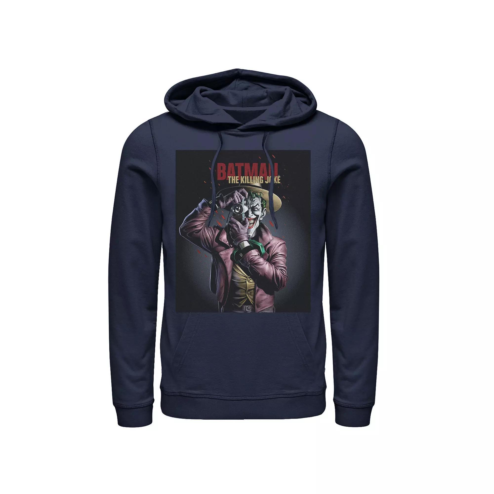 Men's DC Comics Superman Flashing Lights Poster Hoodie, Size: 3XL, Blue Product Image