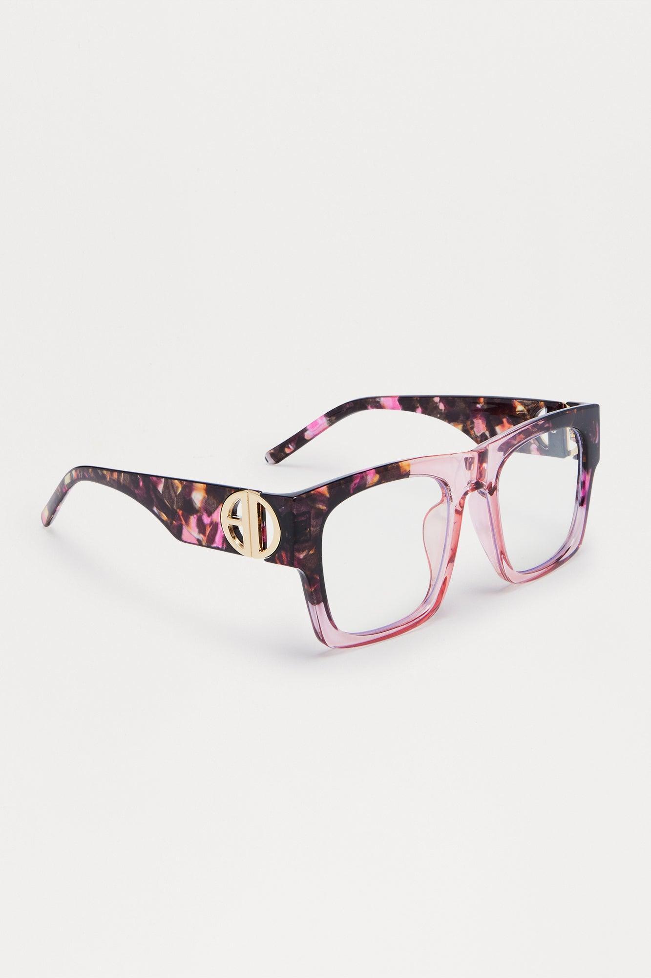 Post Me Clear Lens Square Sunglasses - Tortoise Female Product Image