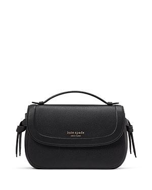 Womens Knott Pebbled Leather Top Handle Bag Product Image