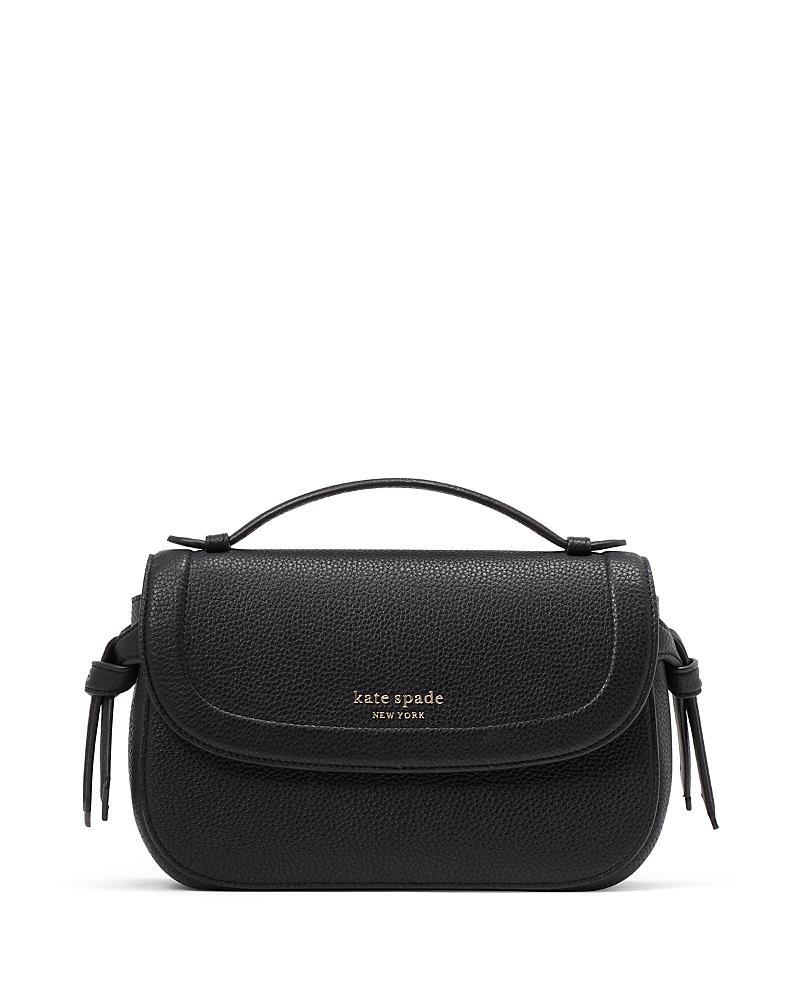 Womens Knott Pebbled Leather Top Handle Bag Product Image