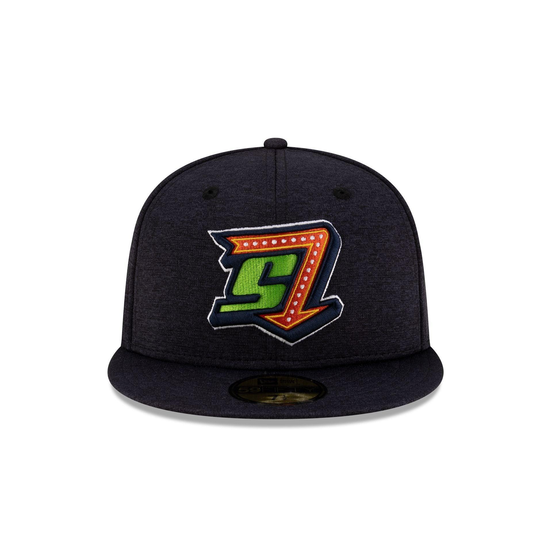 Hub City Spartanburgers Shadow Tech Navy 59FIFTY Fitted Hat Male Product Image