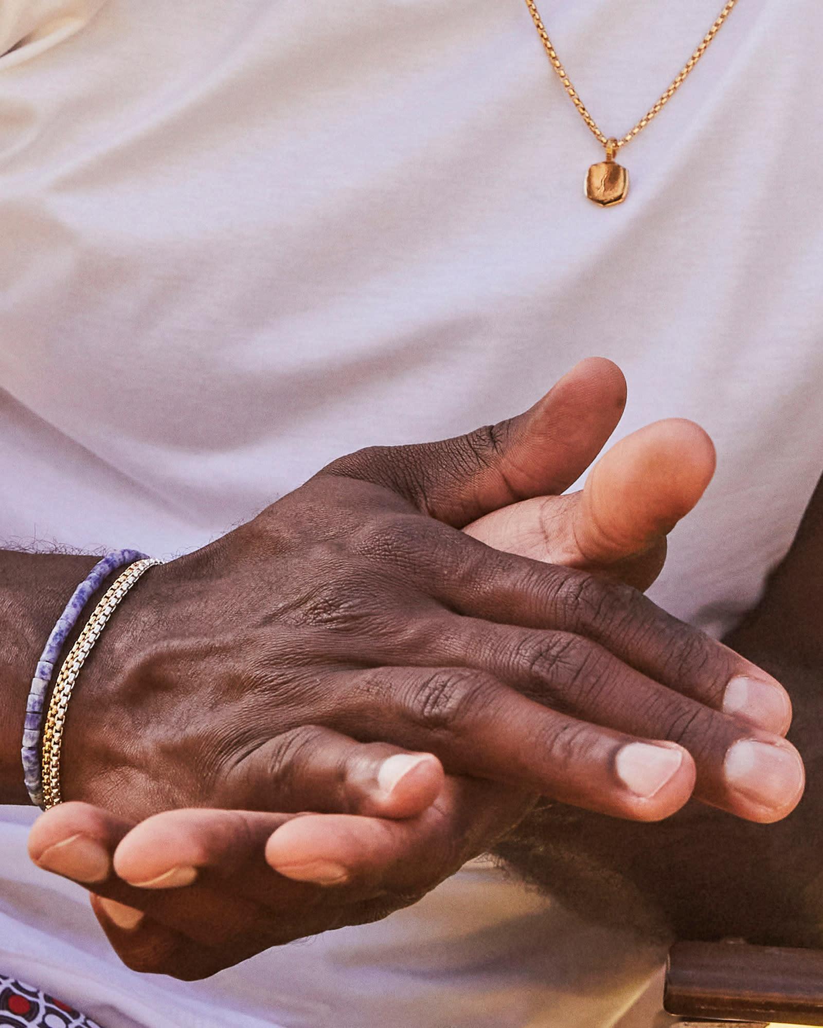 Kendra Scott Grey Oxidized Sterling Silver Beaded Bracelet in | Sodalite Product Image