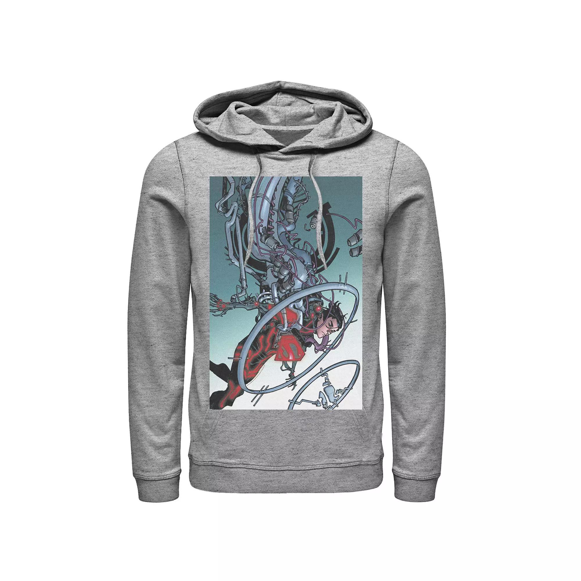 Men's DC Comics Superman Mechanics Comic Poster Hoodie, Size: Small, Black Product Image