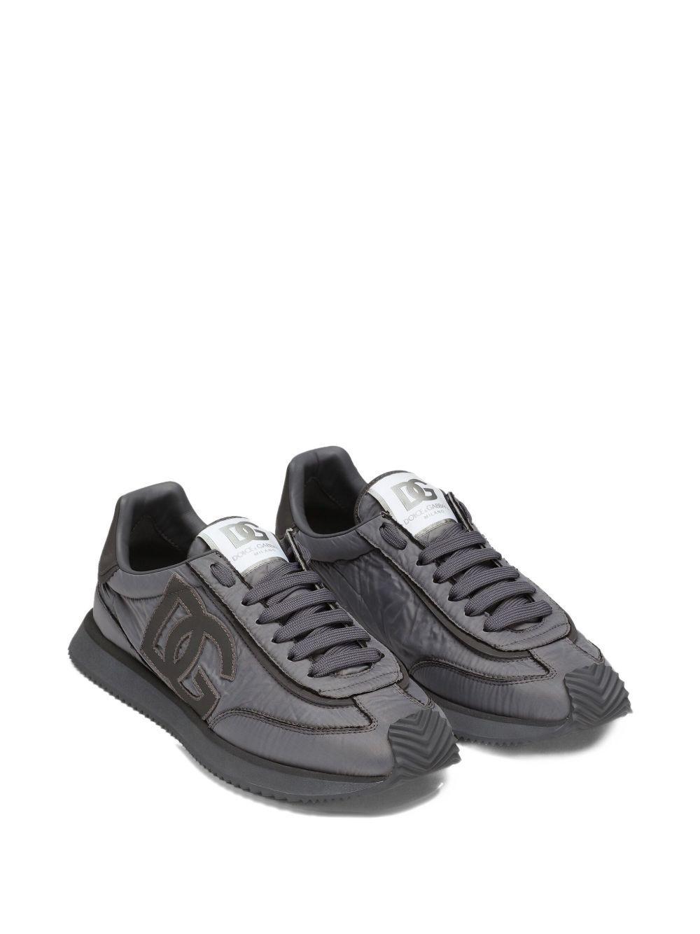 logo-patch panelled sneakers Product Image