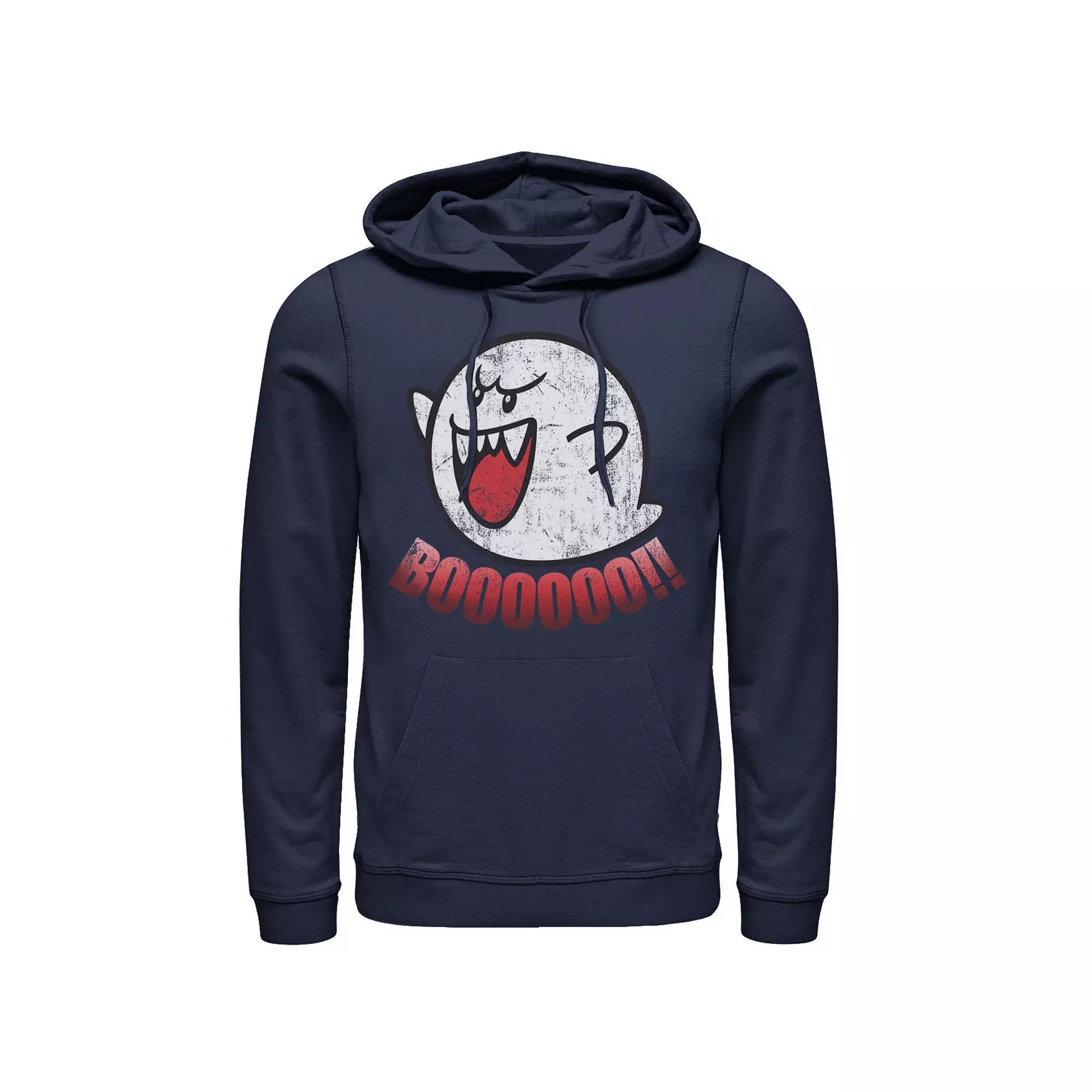 Men's Nintendo Super Mario Boos Jump Scare Hoodie, Size: XL, Blue Product Image