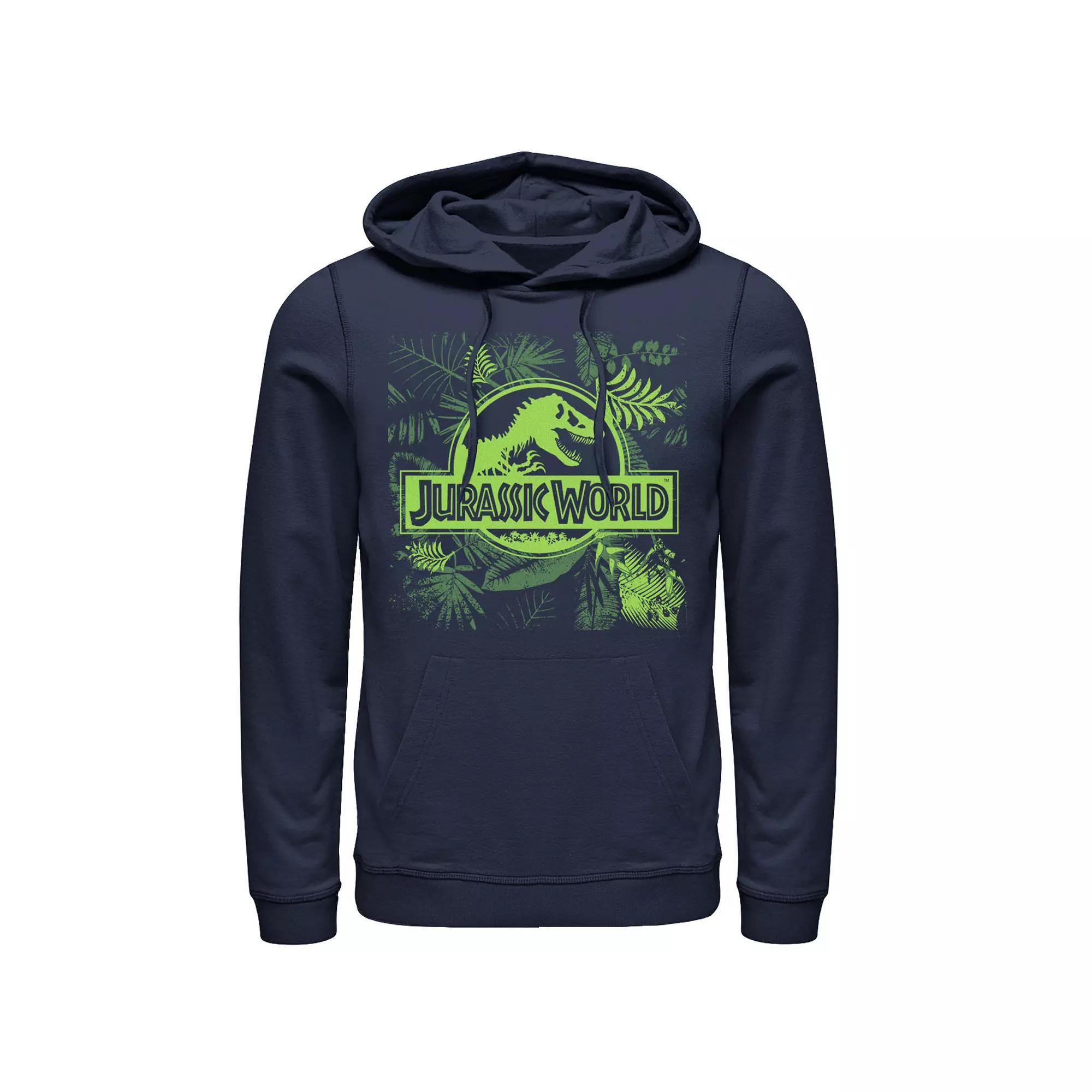 Men's Jurassic World Jungle Classic Logo Hoodie, Size: Large, Black Product Image