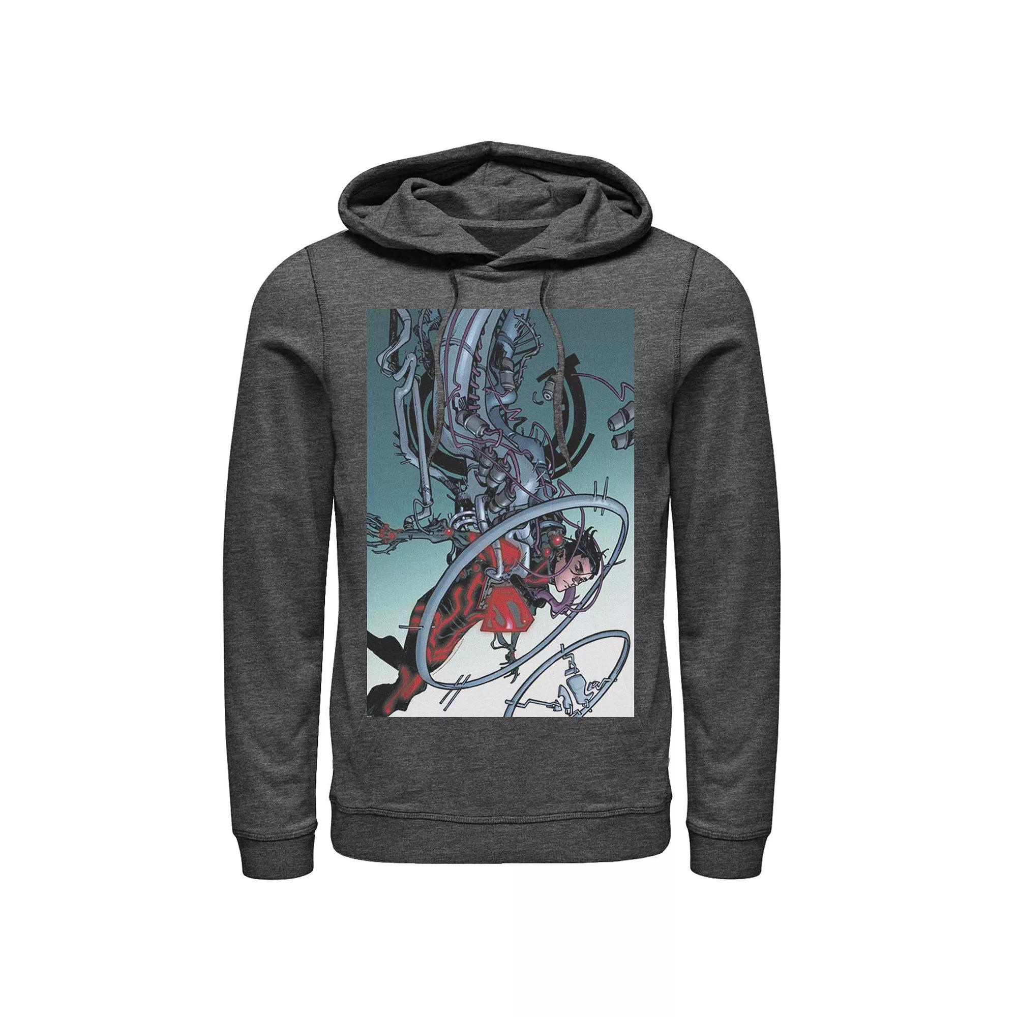 Men's DC Comics Superman Mechanics Comic Poster Hoodie, Size: Small, Black Product Image