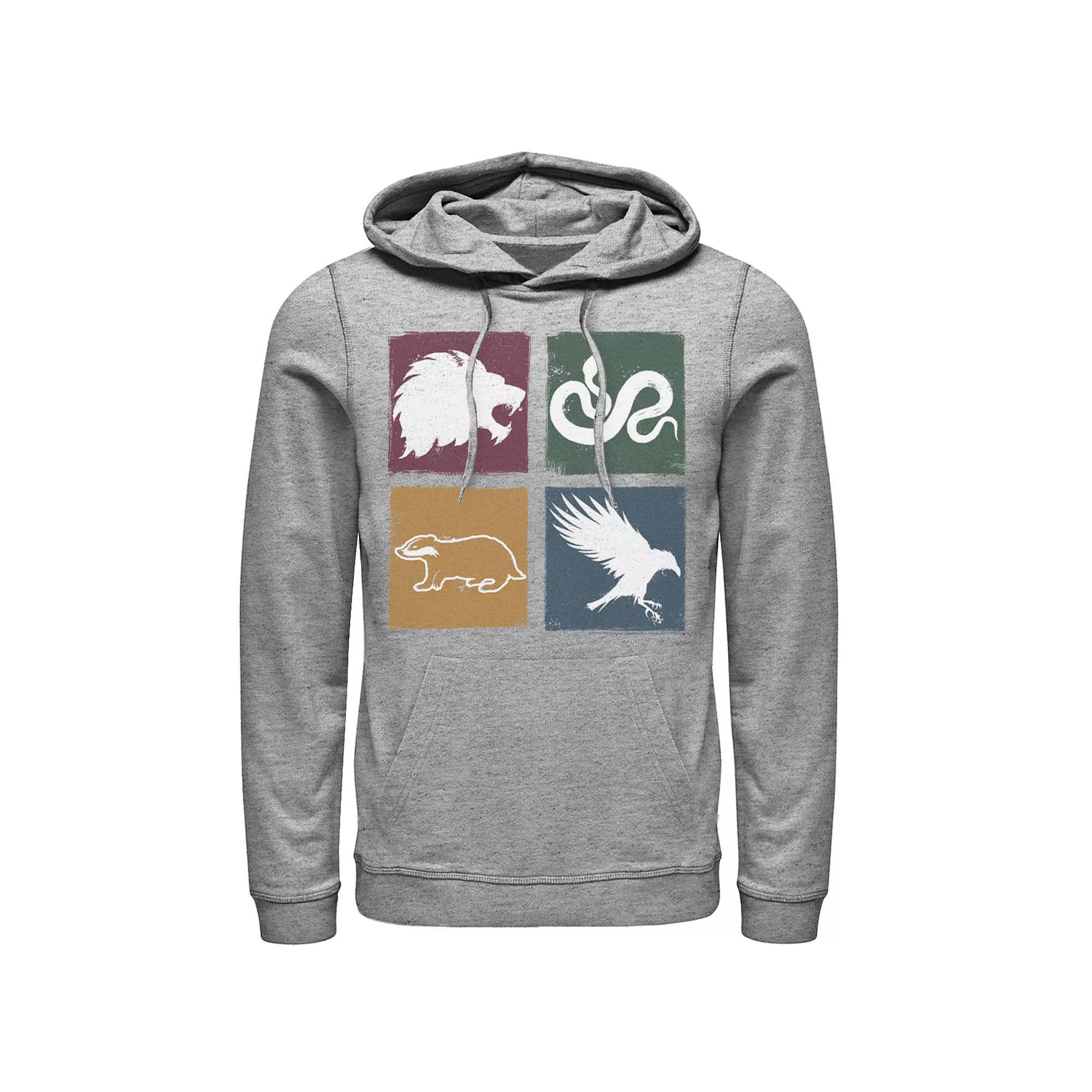Mens Tom And Jerry Logo Stack Hoodie, Men's, Size: XXL, Athletic Grey Product Image