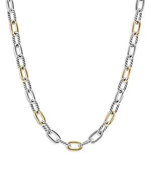 David Yurman Dy Madison Chain Necklace in Sterling Silver with 18K Yellow Gold, 18.25 Product Image