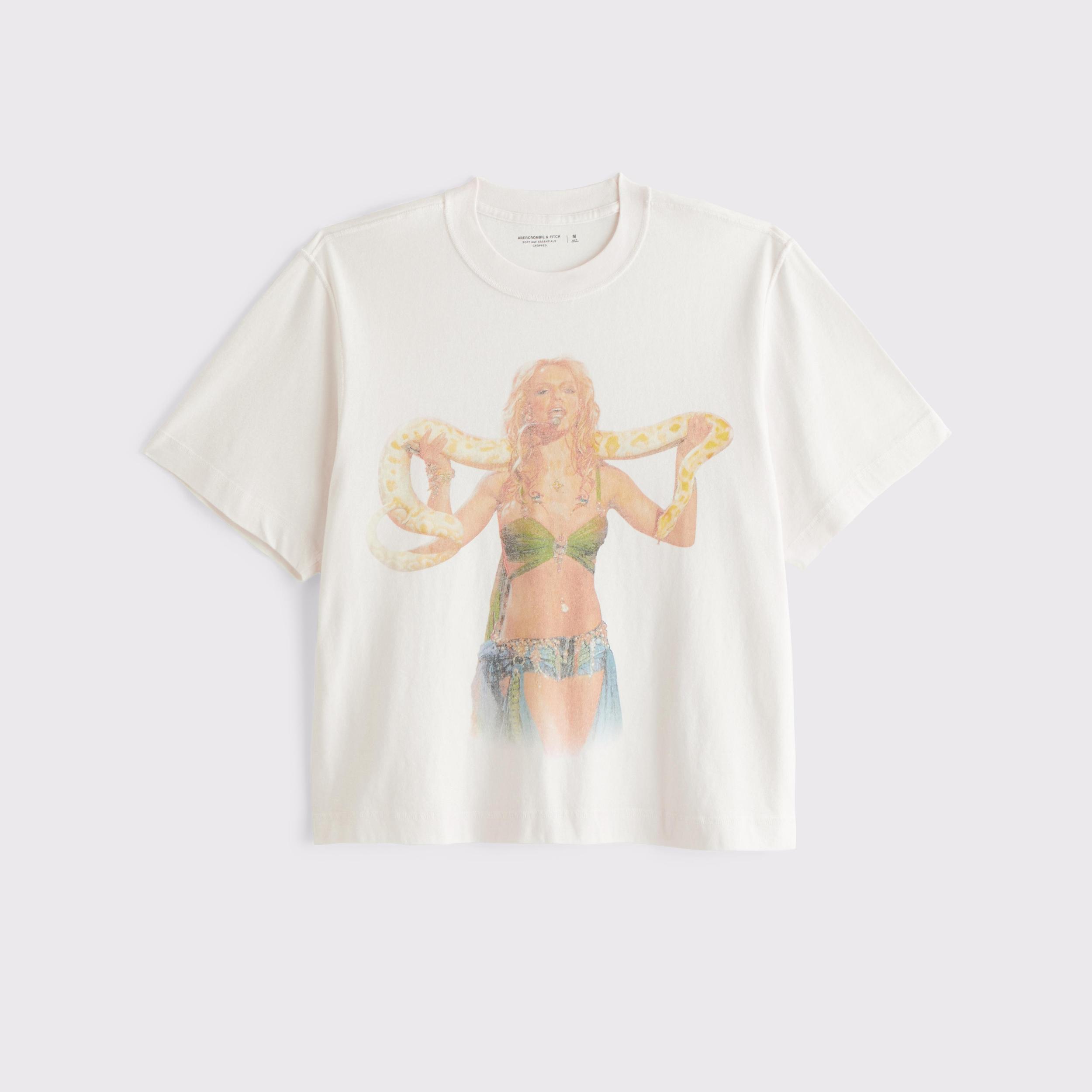Cropped Whitney Houston Graphic Tee Product Image