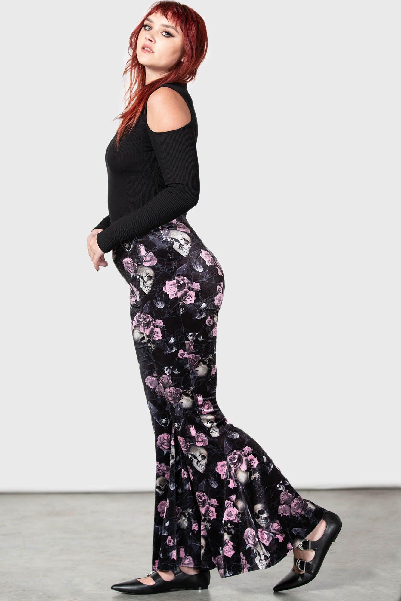 Moondance Bell Bottoms [BLACK/PINK] [PLUS] - Resurrect Female Product Image