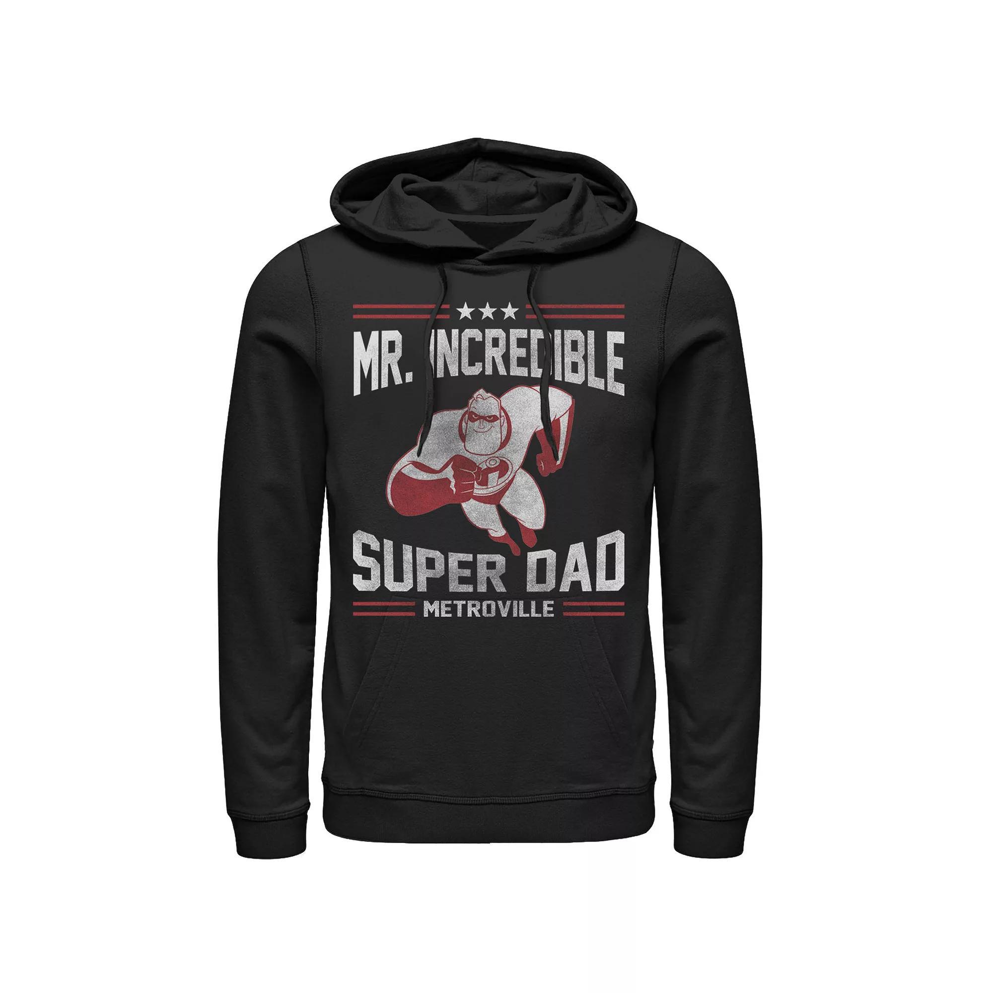 Disney / Pixar's The Incredibles Men's Super Dad Hoodie, Size: Small, Black Product Image