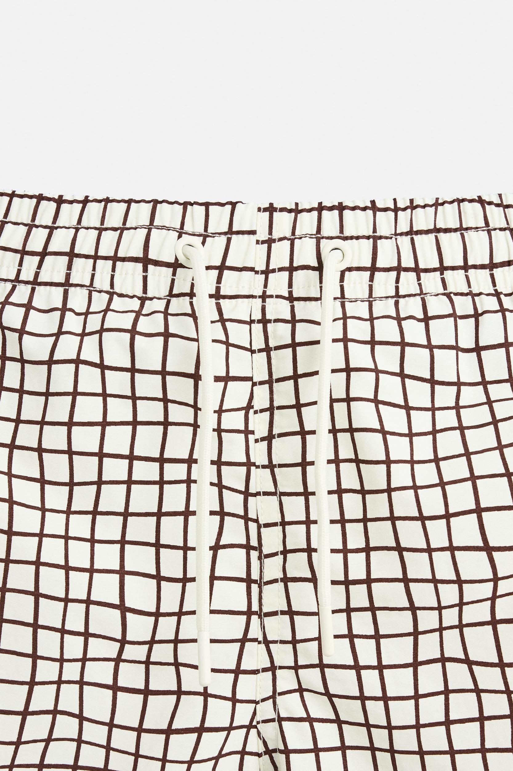 REGULAR CHECK PRINT SWIMSUIT Product Image