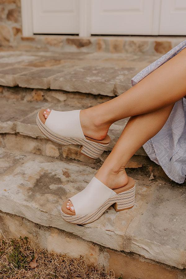 The Celine Faux Leather Heel Product Image