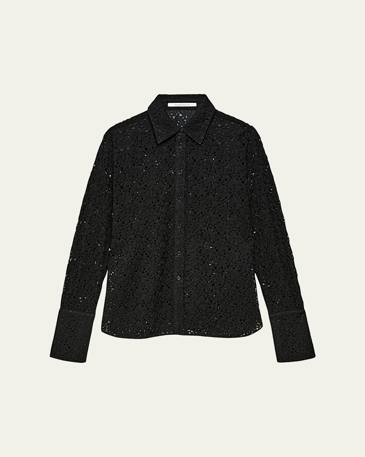 Botanical Guipure Mens Shirt Product Image