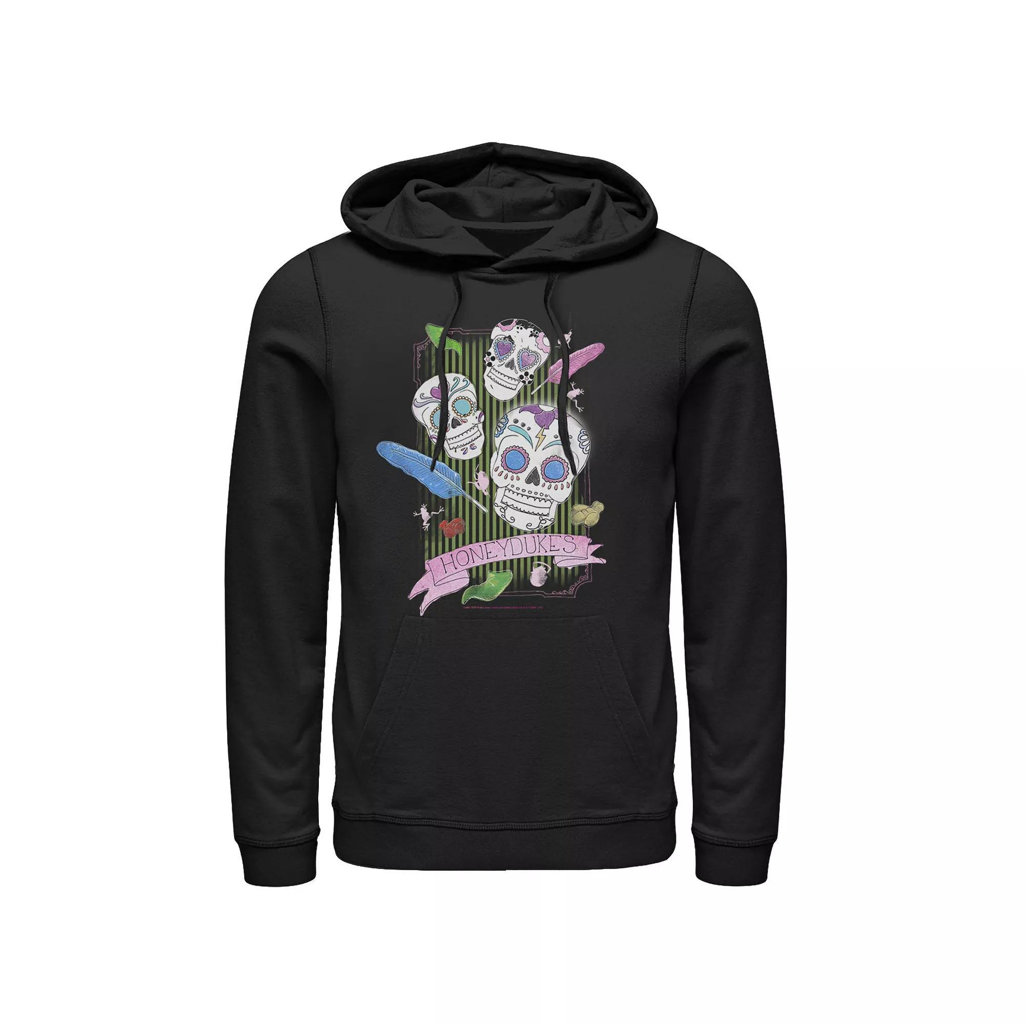 Mens Harry Potter Deathly Hallows 2 Candy Skulls Hoodie Product Image