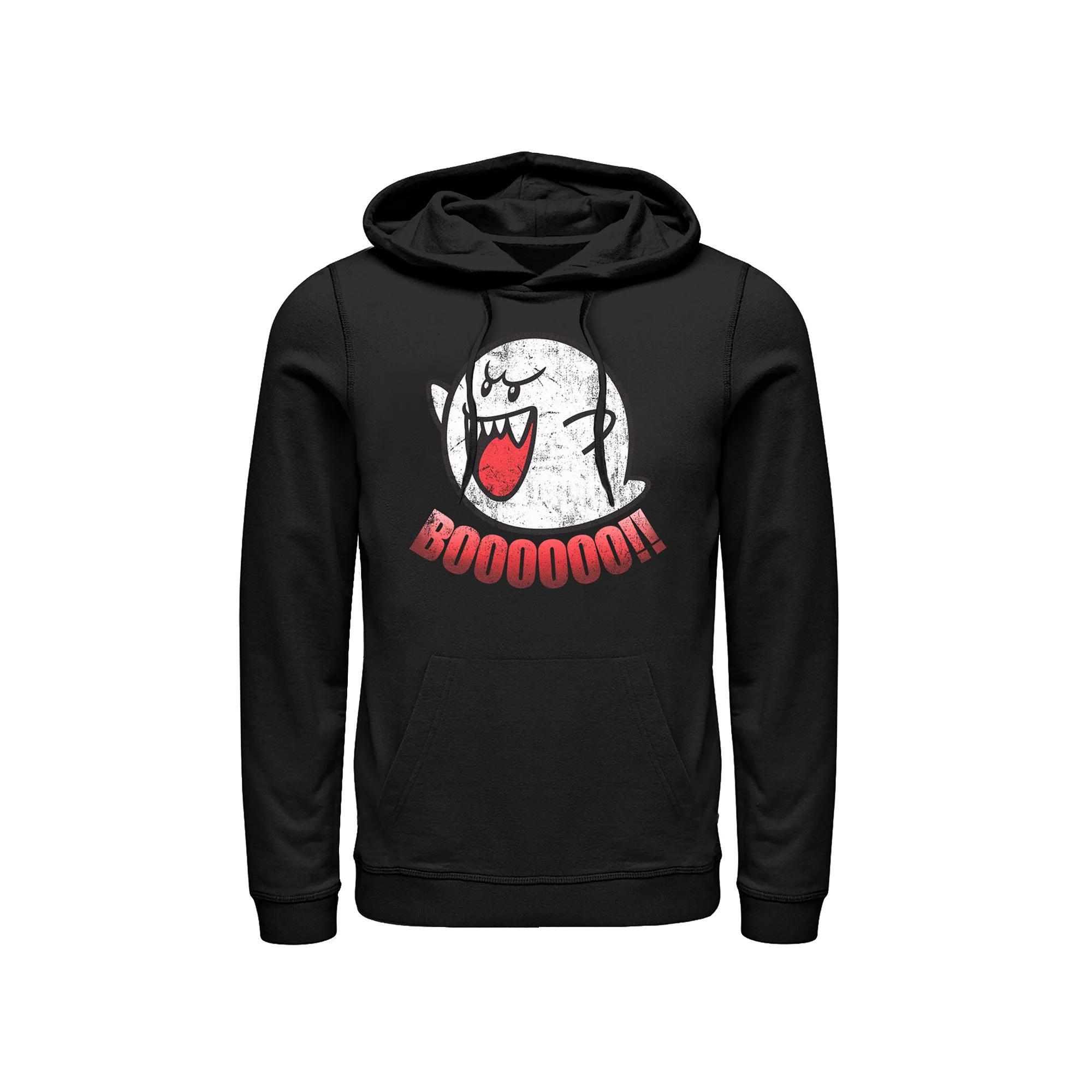 Men's Nintendo Ghost Boo Pullover Hoodie, Size: Small, Black Product Image
